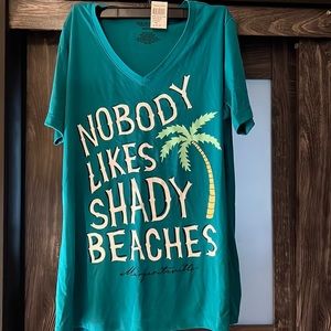 Margaritaville Turquoise Tshirt - M - Brand New with Tags